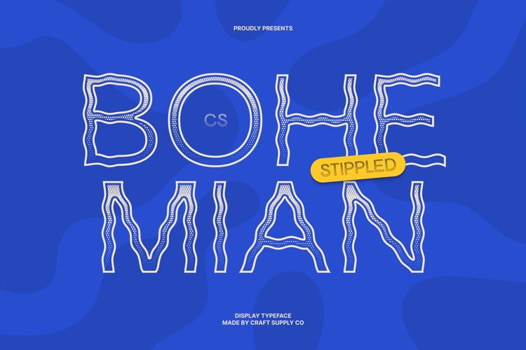 Preview of CS Bohemian Stippled Font