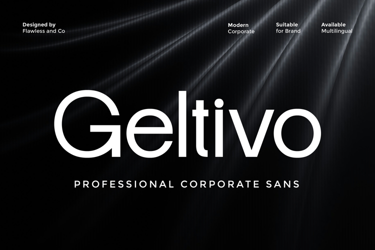 Preview of GELTIVO Font