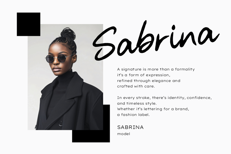 Preview of Handistry Font