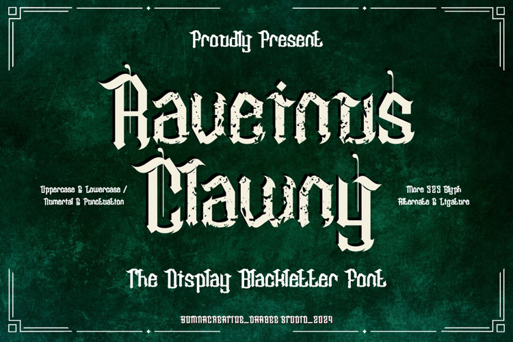 Raveinus Clawny Font