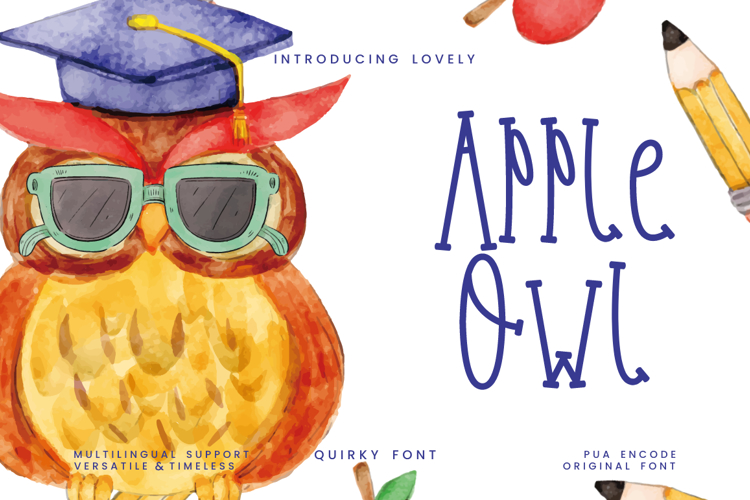 Apple Owl Font