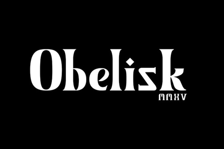 Obelisk MXVV Font