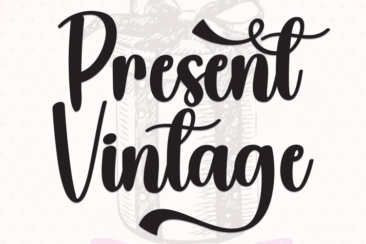 Present Vintage Font