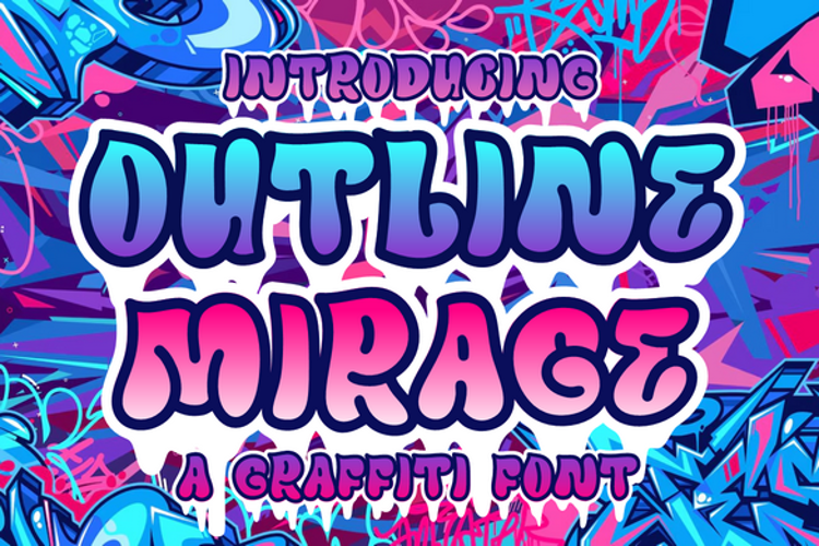 Preview of Outline Mirage Fill Font