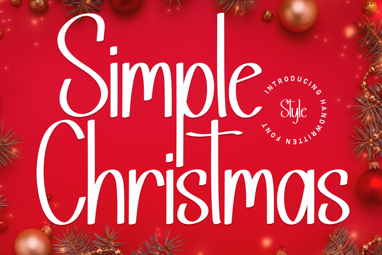 Preview of Simple Christmas Font