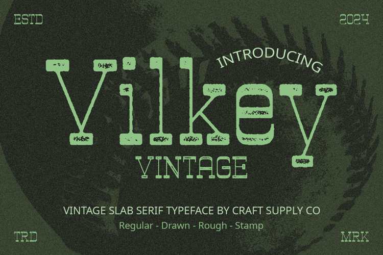 Vilkey Vintage Font