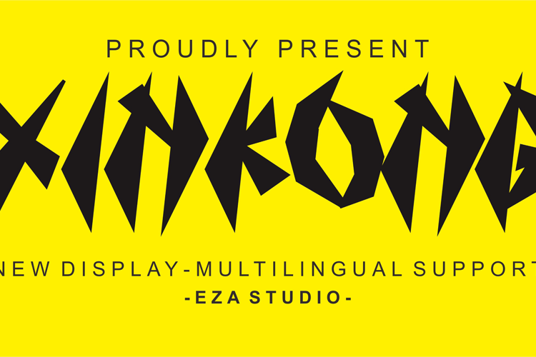 Preview of xinkong Font