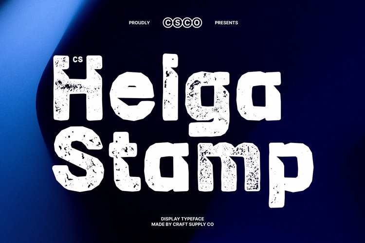 Preview of CS Helga Stamp Font