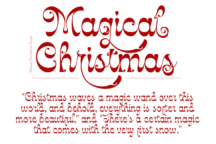 Beauty Romance Font