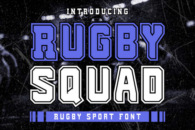Preview of Rugby Squad Font