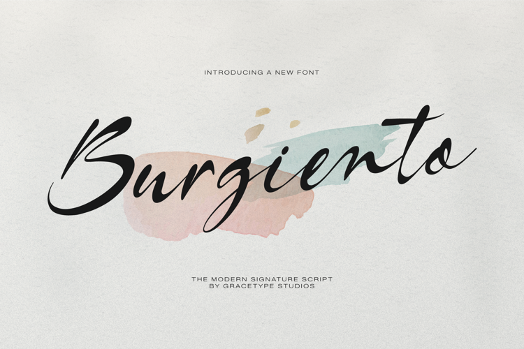 Preview of Burgiento Font