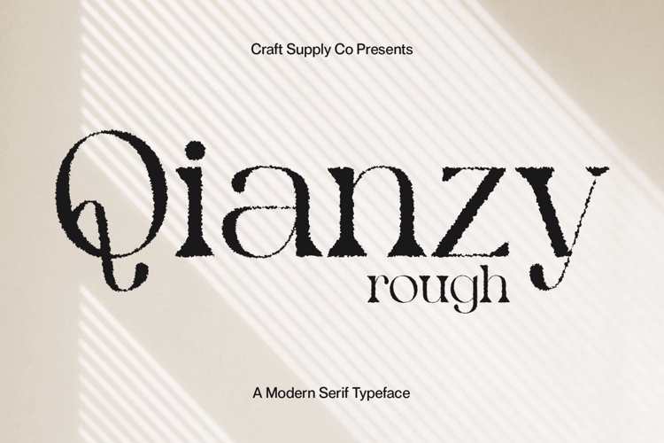 Preview of Qianzy Rough Font