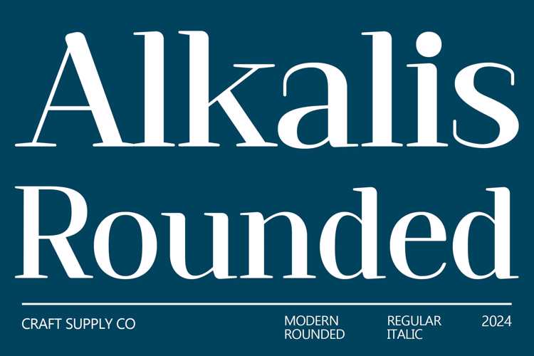Alkalis Rounded Font