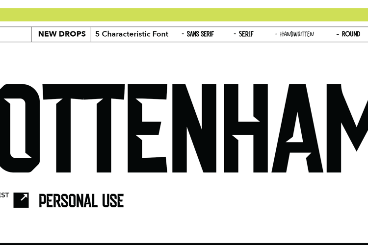 Preview of Tottenham Font