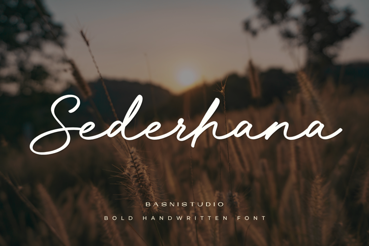 Preview of Sederhana Font