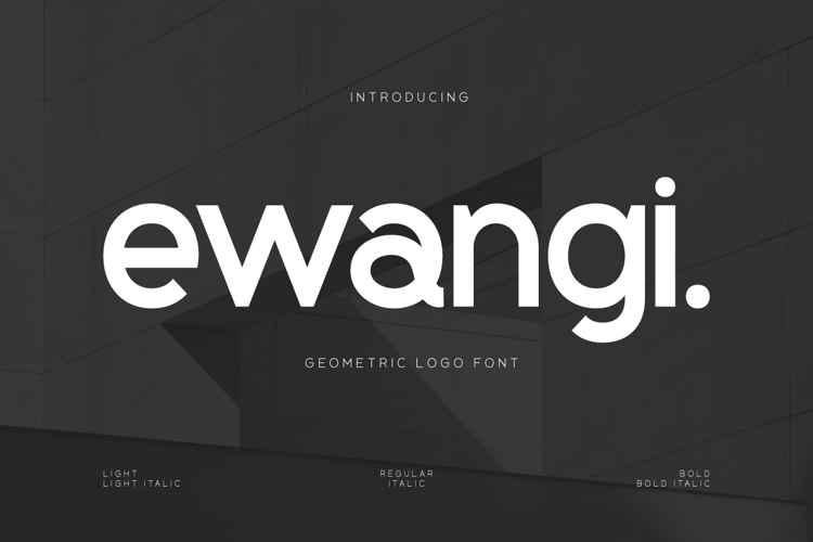 Preview of Ewangi Font
