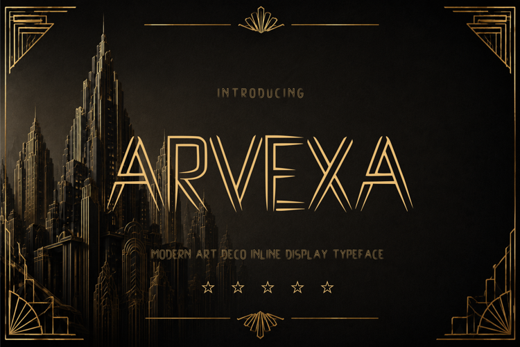 Preview of Arvexa Font