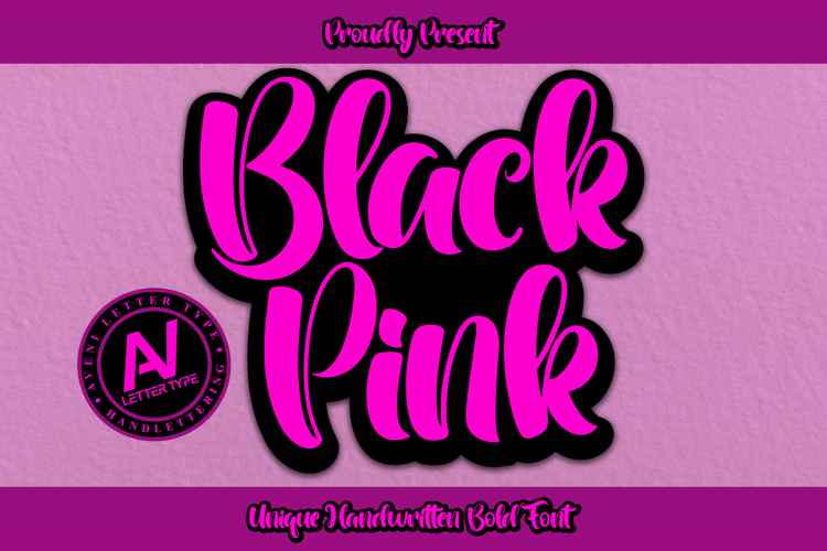 Black Pink Font