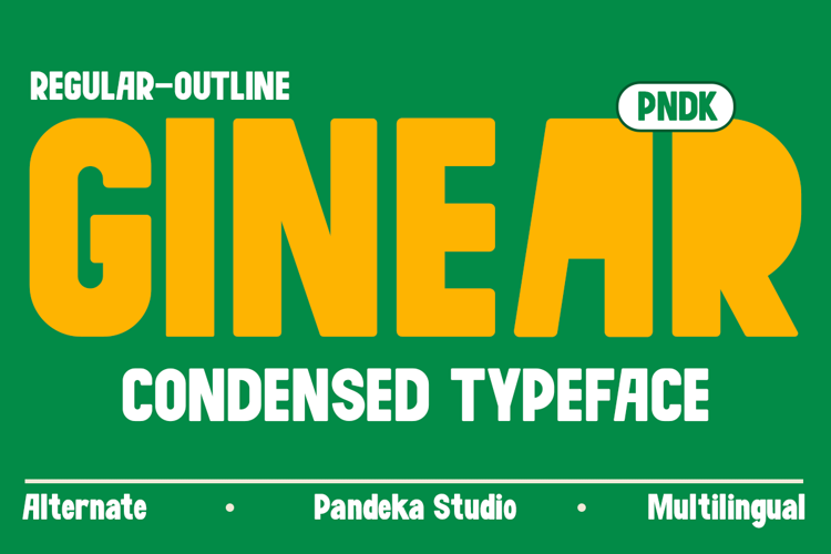 Ginear Font