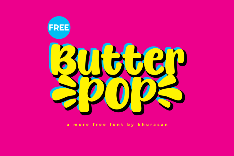 Preview of Butterpop Font