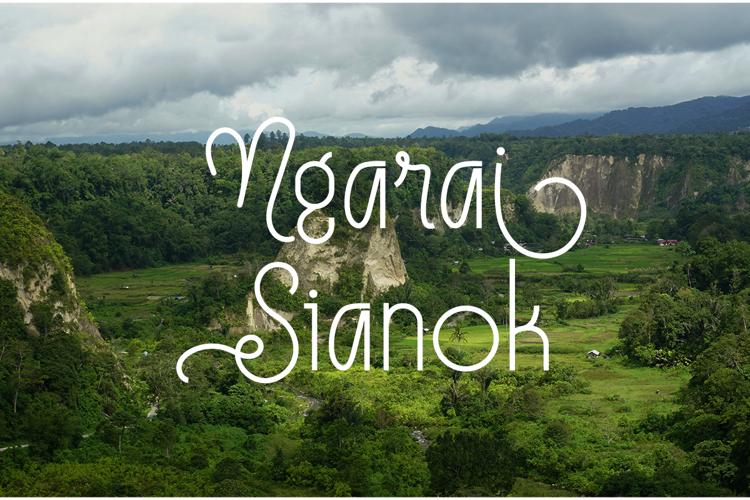Preview of Bukittinggi Font