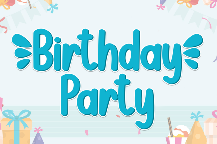 Preview of Birthday Party Font