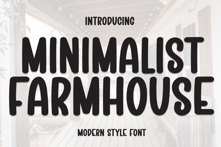 Preview of Minimalist Farmhouse Font