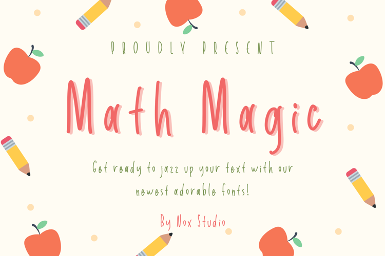 Math Magic - Font