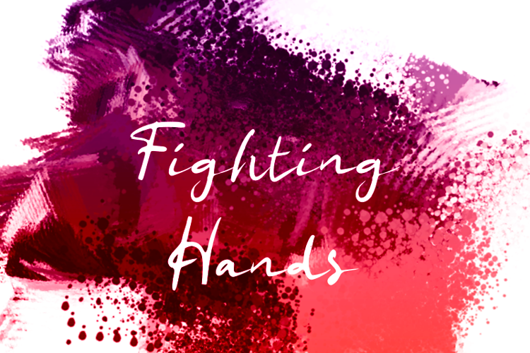 f Fighting Hands Font