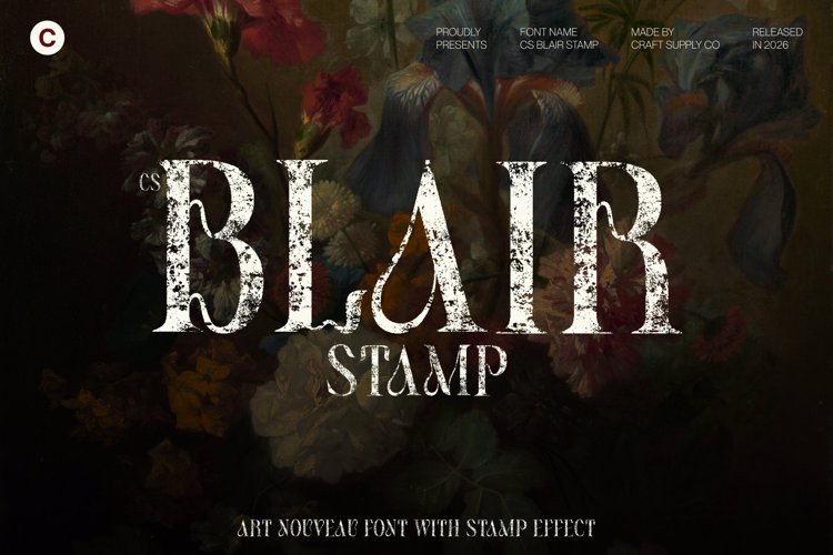 Preview of CS Blair Stamp Font
