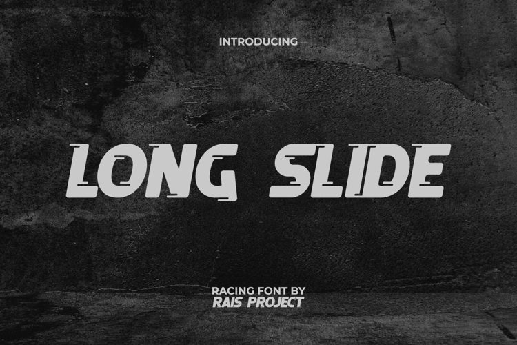 Long Slide Font