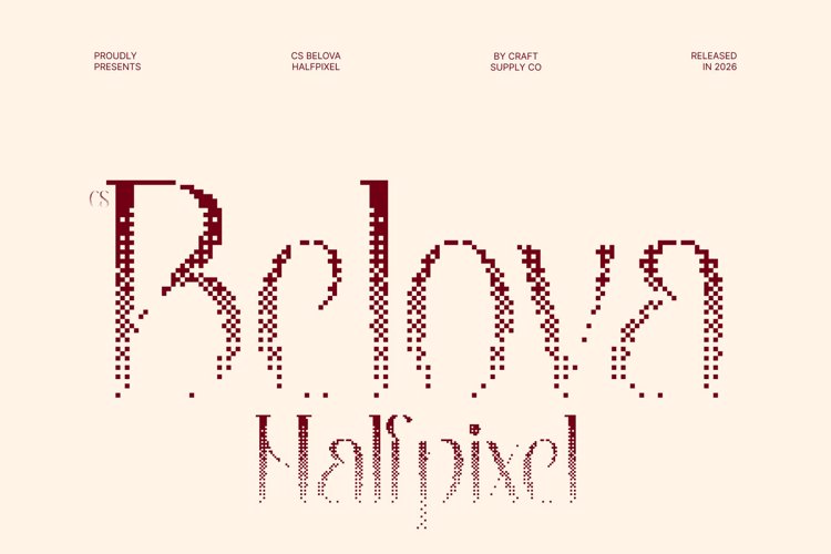 Preview of CS Belova Halfpixel Font