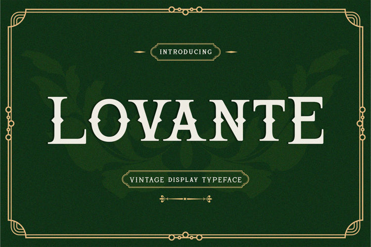Preview of Lovante Font
