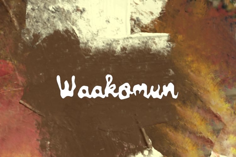 Preview of w Waakomun Font
