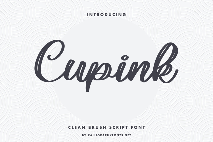 Cupink Font