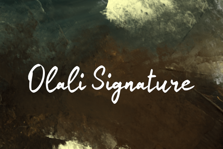 Olalia Signature Font