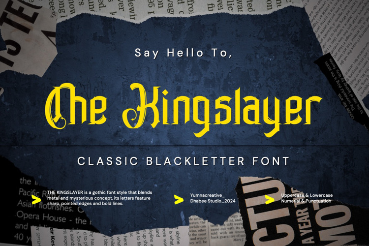 The Kingslayer Font