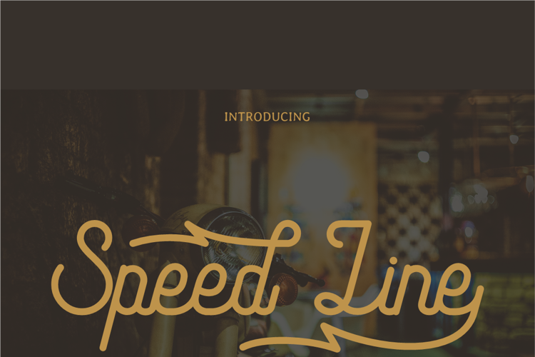 Speed Line Font