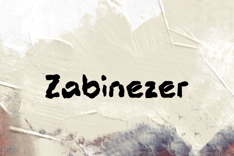 Preview of z  Zabinezer Font