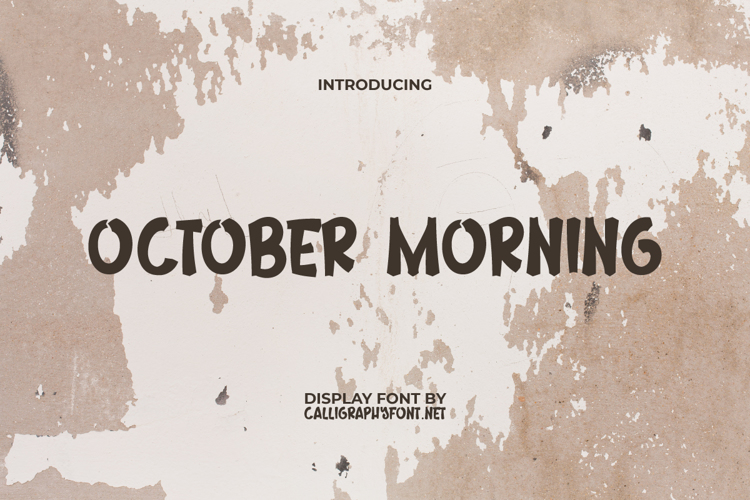 October Morning Font
