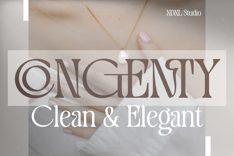 Preview of Congenty Font