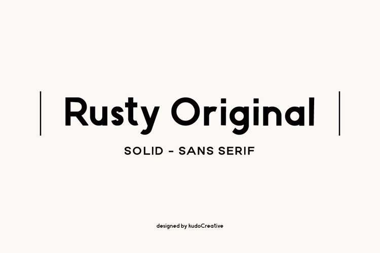 Rusty Font