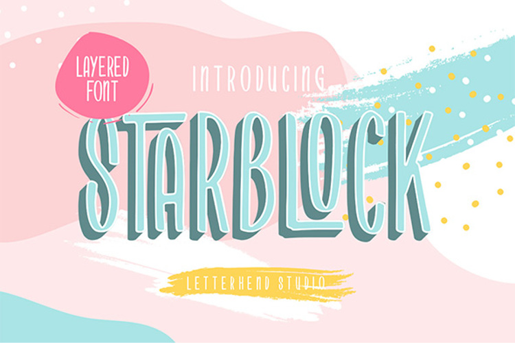 Starblock Regular Font