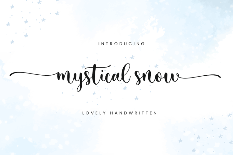 Mystical Snow Font | Sronstudio FontSpace