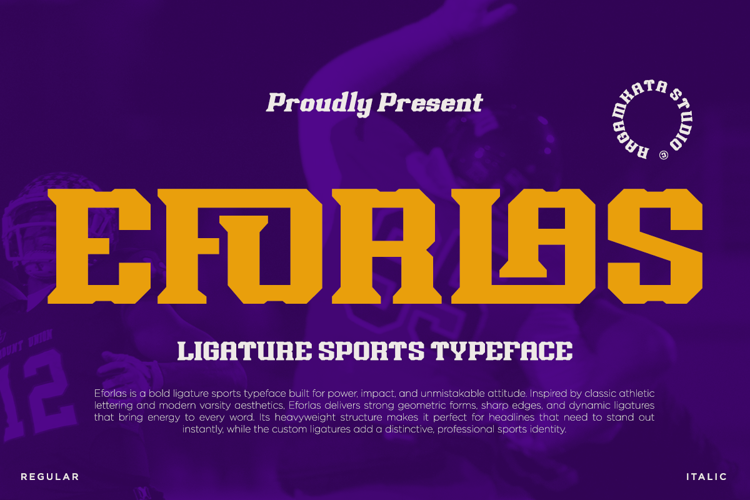 Preview of Eforlas Font