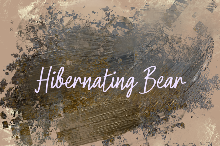 h Hibernating Bear Font