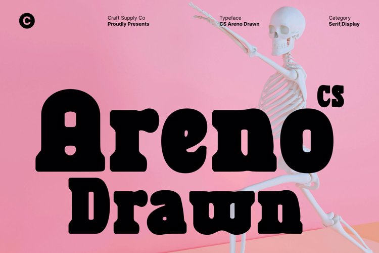 Preview of CS Areno Drawn Font