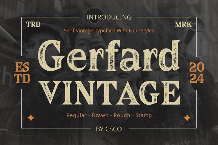 Preview of Gerfard Vintage Font