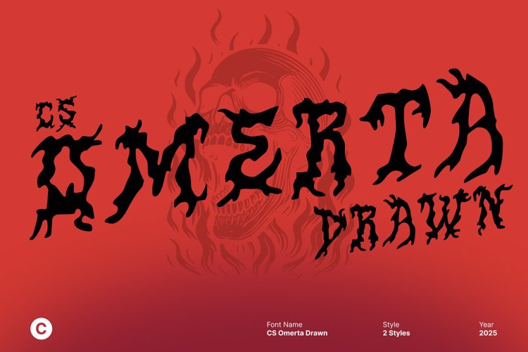 Preview of CS Omerta Drawn Font