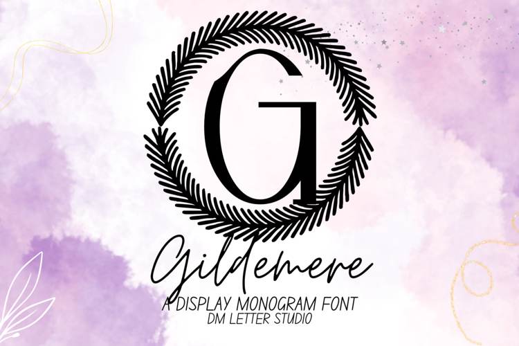 Preview of Gildemere Monogram Font